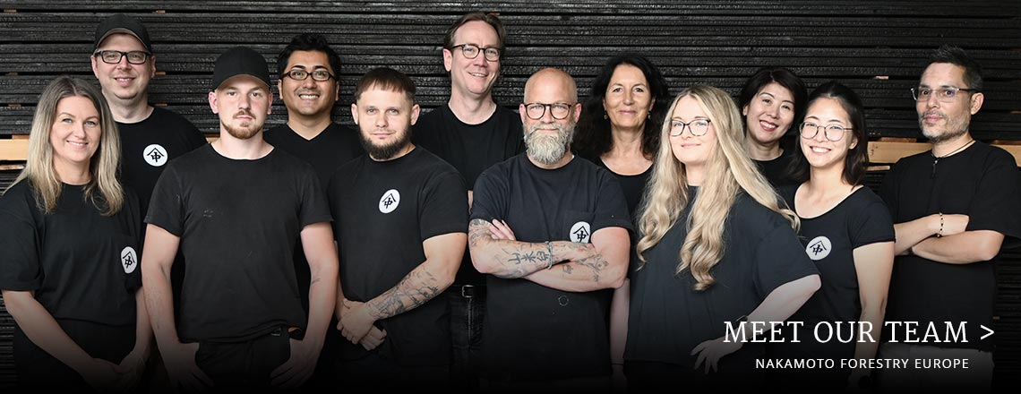 Membri del team Nakamoto Forestry Europe